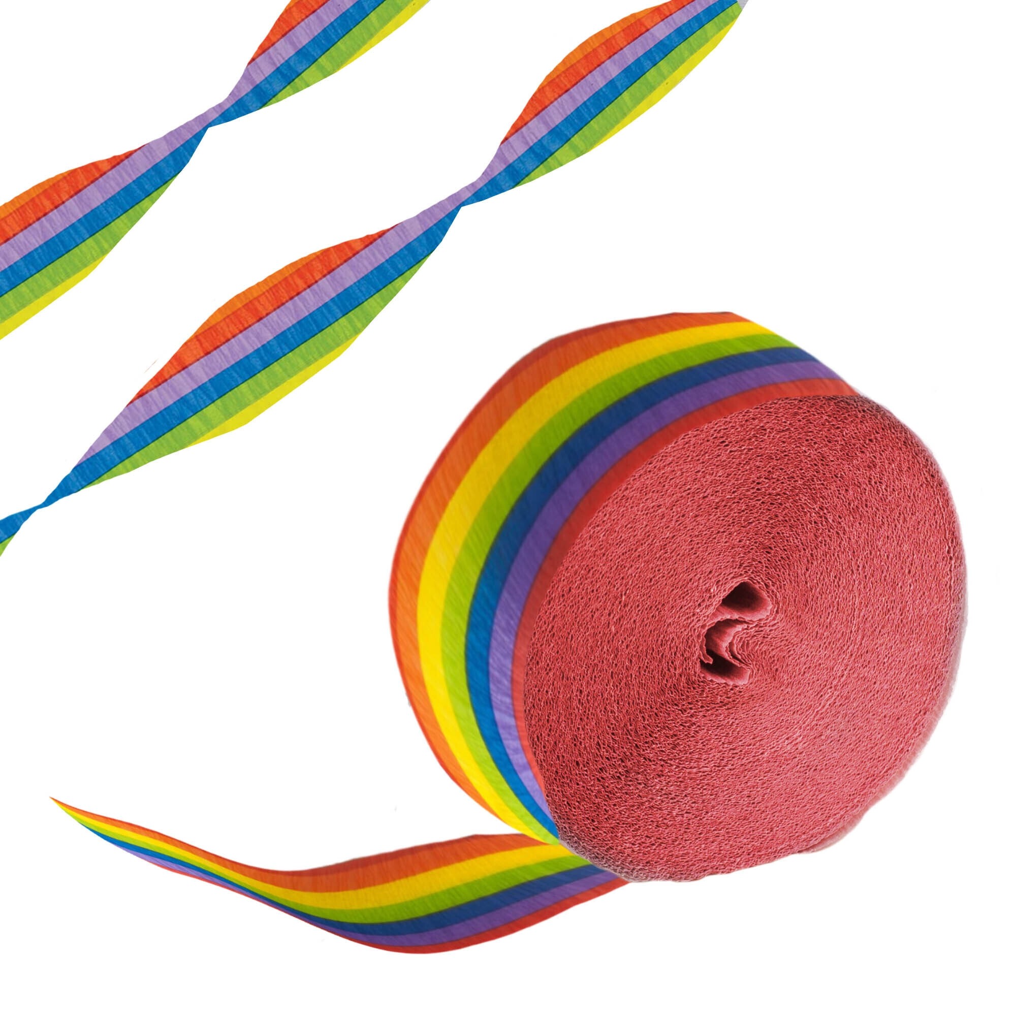 Rainbow Crepe Streamer