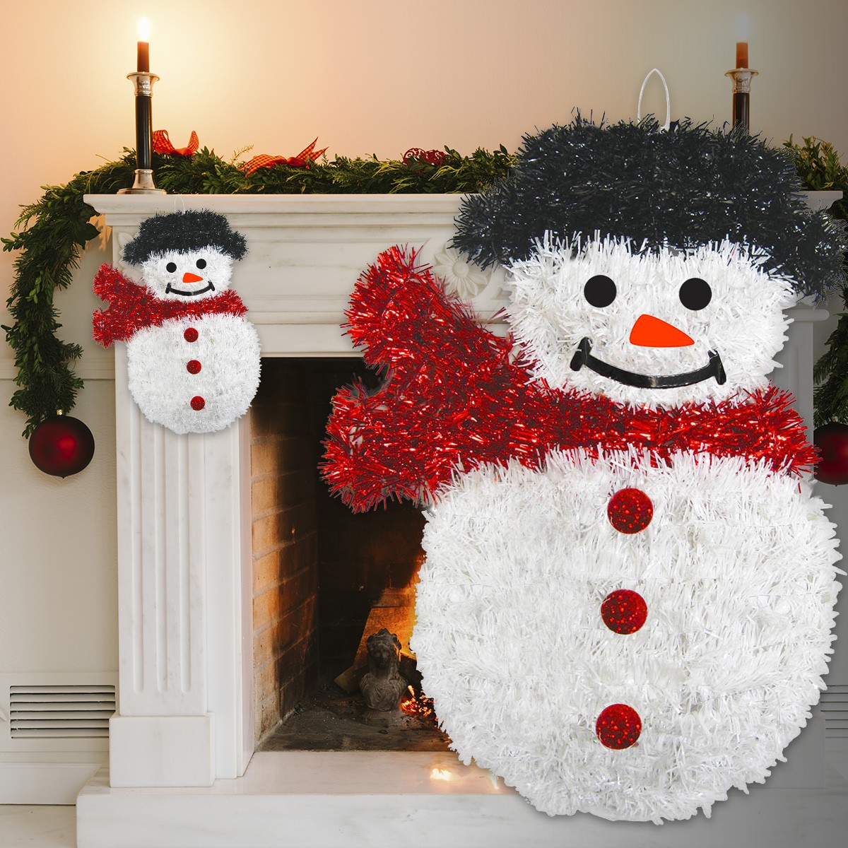 Snowman Tinsel Decoration