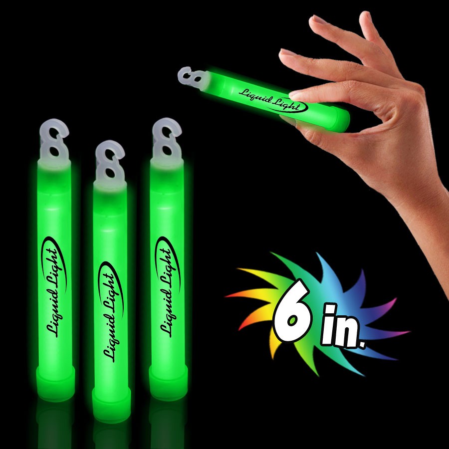 Green 6" Glow Sticks 