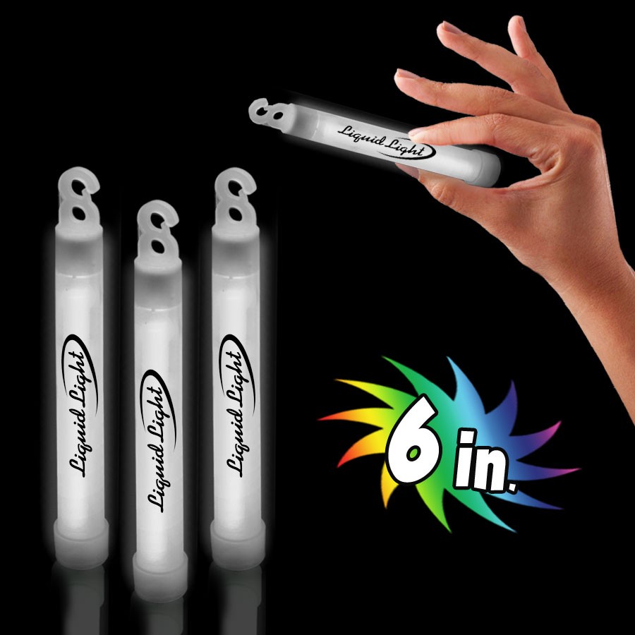 White 6" Glow Sticks 