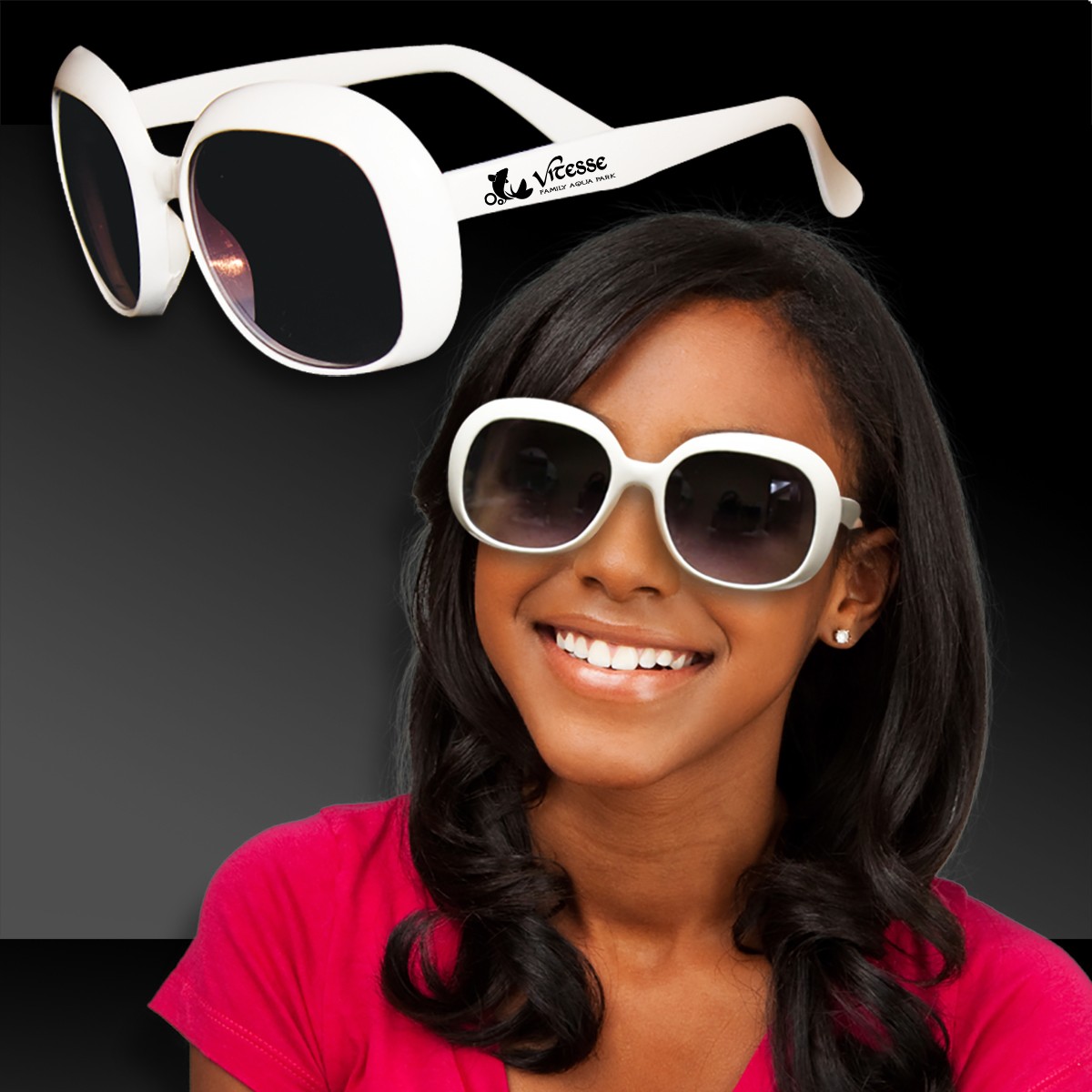 White Fashion Sunglasses Sunglasses Eyeglasses And Masks