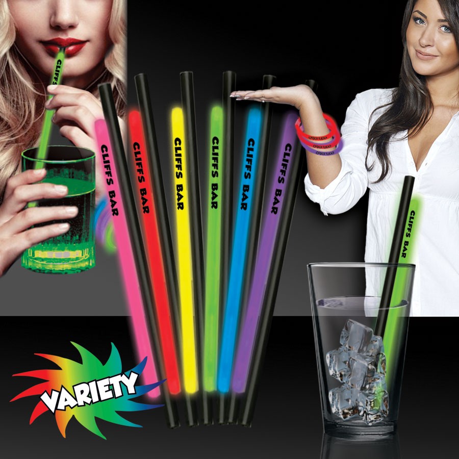 9 Inch Glow Straws AND Bracelets  - Variety of Colors 