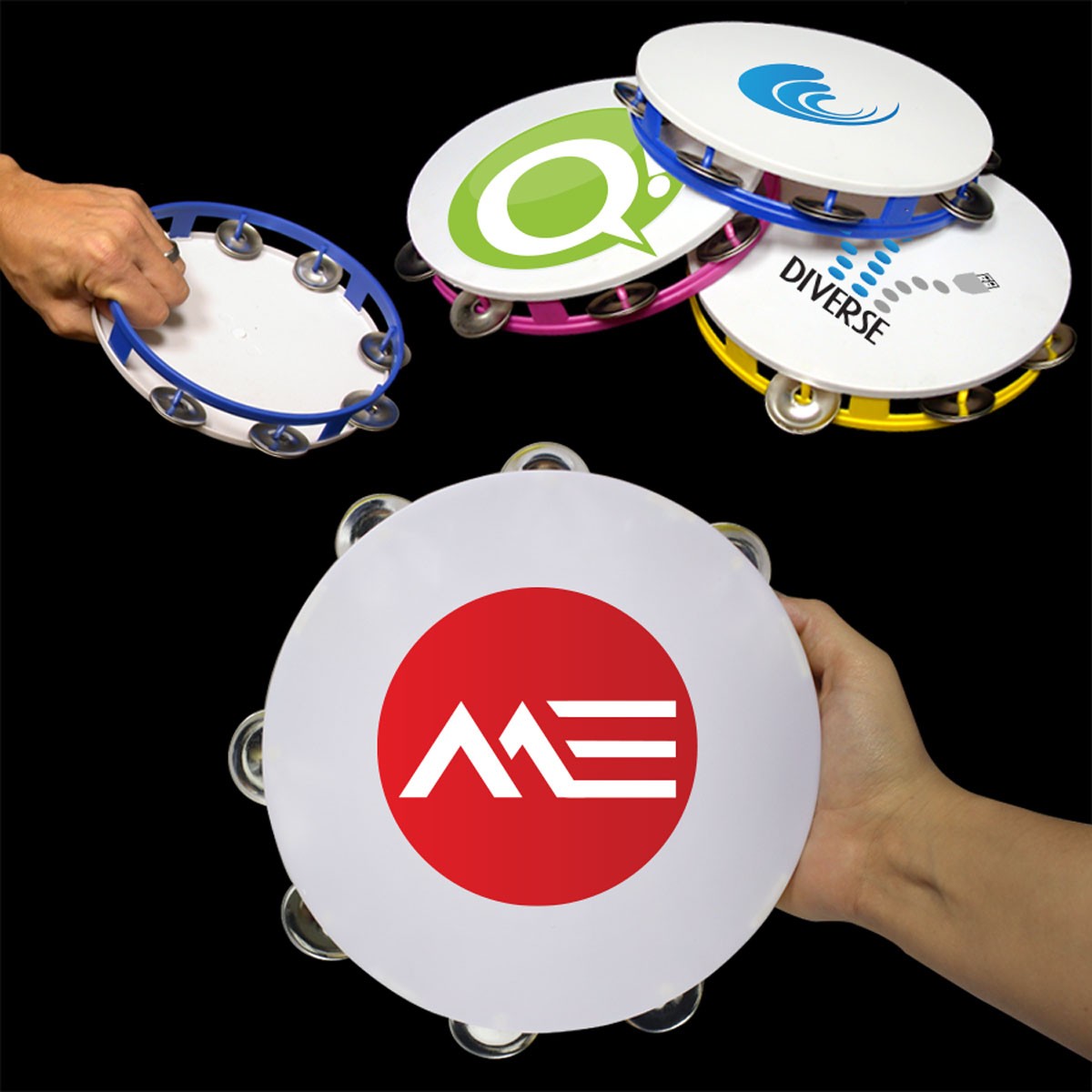 8" Plastic Tambourines