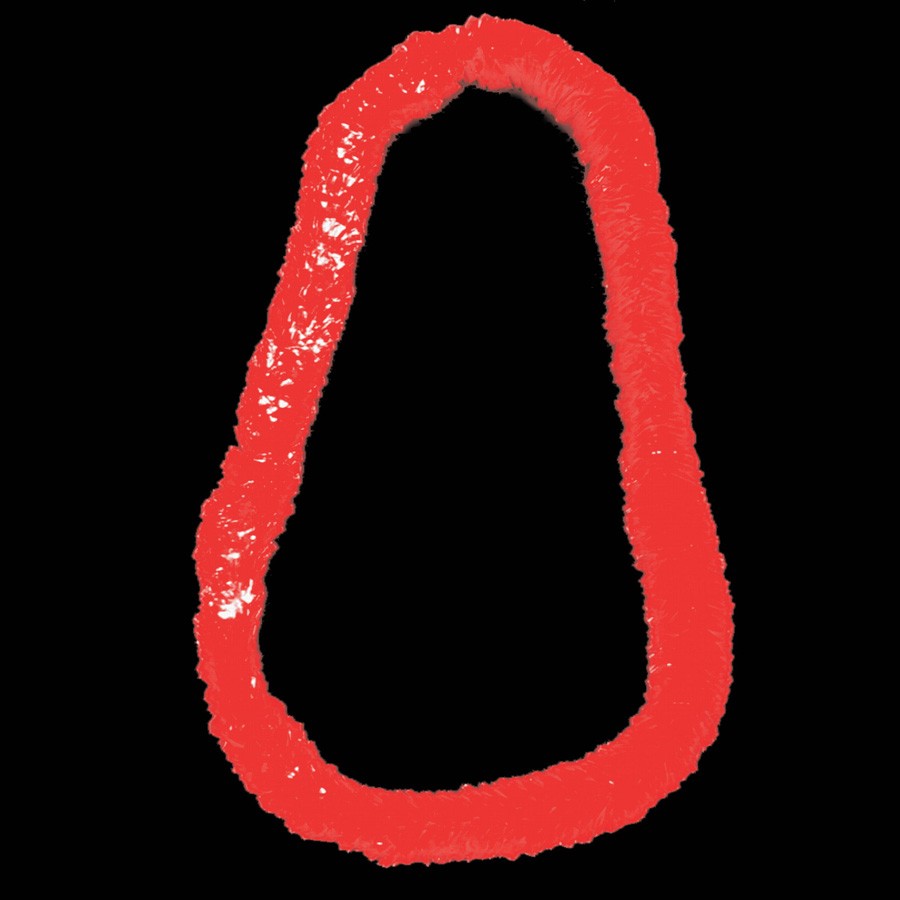 Red 34" Plastic Leis 