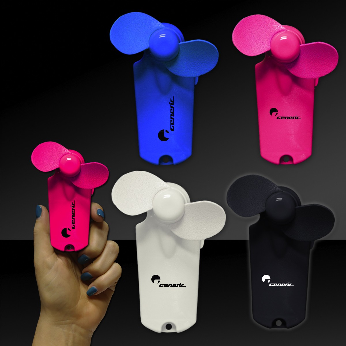  Handheld Mini Fans - 3 3/4" 