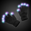 Black Light Up Rave Gloves
