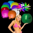 24 Inch Inflatable Beach Ball with 2 - 6 Inch Glow Sticks 