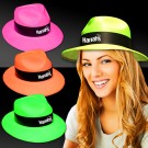Assorted Color Plastic Fedoras 