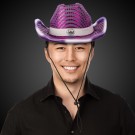 Purple Light Up Sequin Cowboy Hat