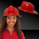 Red Plastic Firefighter Hat 