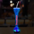 Transparent Blue LED Yard Glass