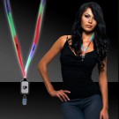 Light Up Multi Color LED Lanyard with Badge Clip