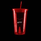 Red Light Up Travel Cup with Star Insert