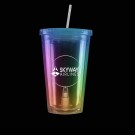 Multi Color Light Up Travel Cup with Round Insert