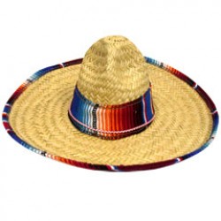Serape Trimmed Child Size Sombrero