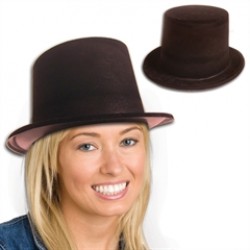 Black Velour Top Hats 
