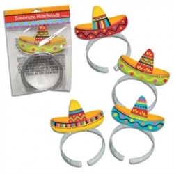 Sombrero Headbands - 8 Pack
