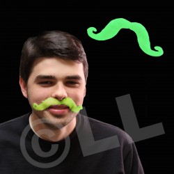 Green Handlebar Mustaches 
