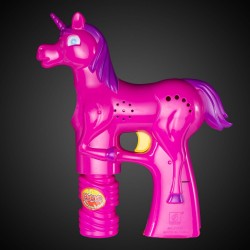 Magical Pink LED Unicorn Bubble Gun