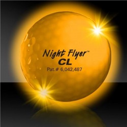 Yellow Night Flyer Golf Ball 