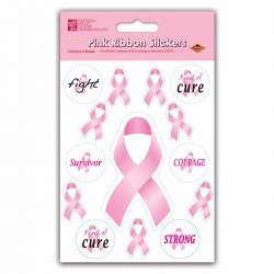 Pink Ribbon Stickers 