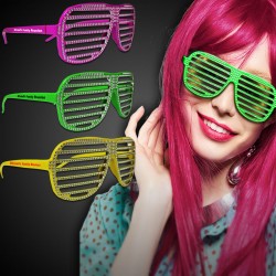 Neon Sparkle Slotted Eyeglasses