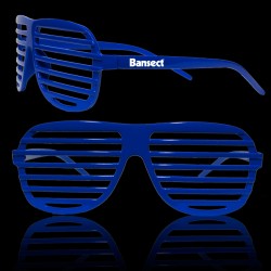 Blue Slotted Shutter Shades