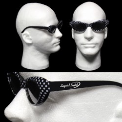 Black Polka Dot 50's Sunglasses 