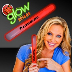 Red 10 Inch Glow Sticks 