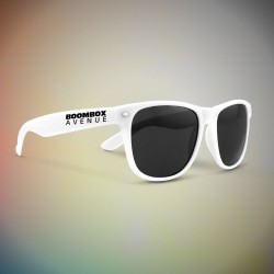 Premium White Classic Retro Sunglasses 