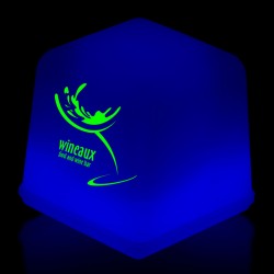 1" Blue Glowing Ice Cubes 