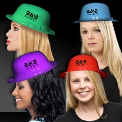 Assorted Color Plastic Derby Hats 