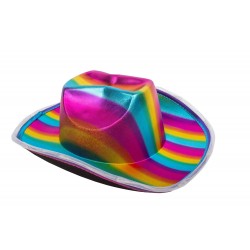 Rainbow Light Up Cowboy Hat