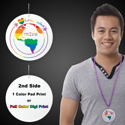 Pride Love Wins Plastic Medallions - 2 1/2"