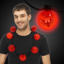 Red LED Ball Necklace 