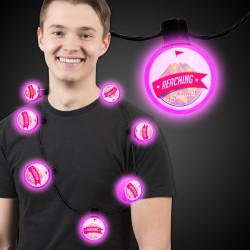 Pink LED Ball Necklace 