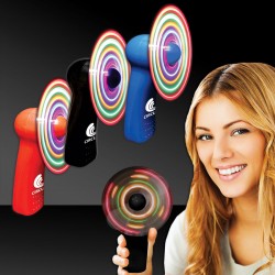 4" - Light Up Hand Held Fan - Variety of Colors 