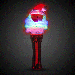LED Santa  Spinner Wand - 7 1/2" 