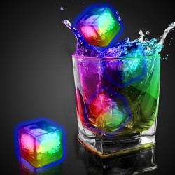 Blank Rainbow Liquid Activated Light Up Ice Cubes