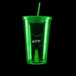 Green Light Up Travel Cup with Star Insert