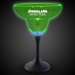 Green Neon LED 10oz Margarita Glasses 