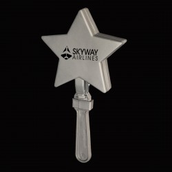 Silver Star Shape Hand Clappers 
