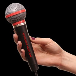 Plastic Toy Microphone - 10 Inch