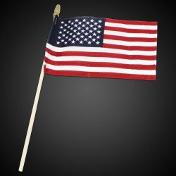 American Flags with Wooden Handle 