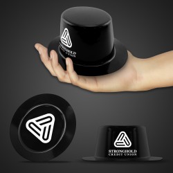 Mini Black Plastic Top Hat 