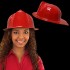 Red Plastic Firefighter Hat 