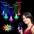 Seven Color LED Hurricane Glass