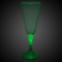 One glass, green color mode, blank, on